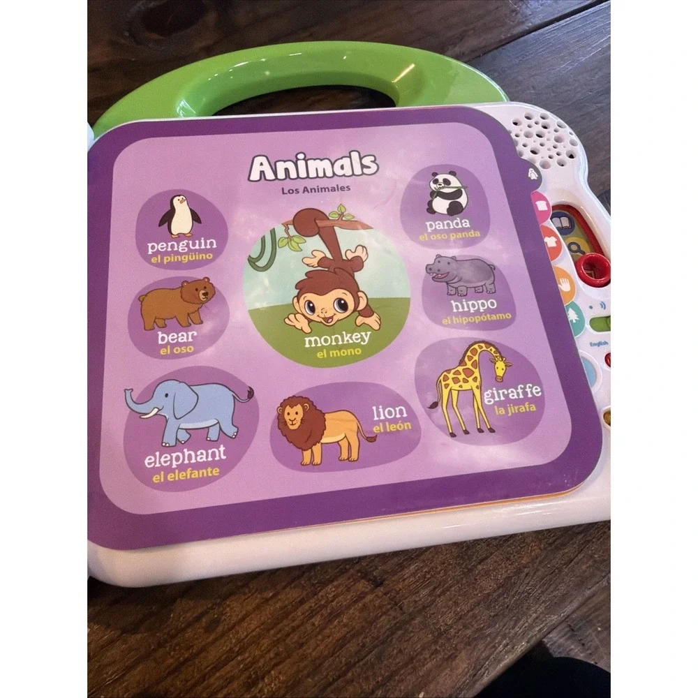 LeapFrog 100 Words & 100 Animals Interactive Learning Books Tested Lot 2